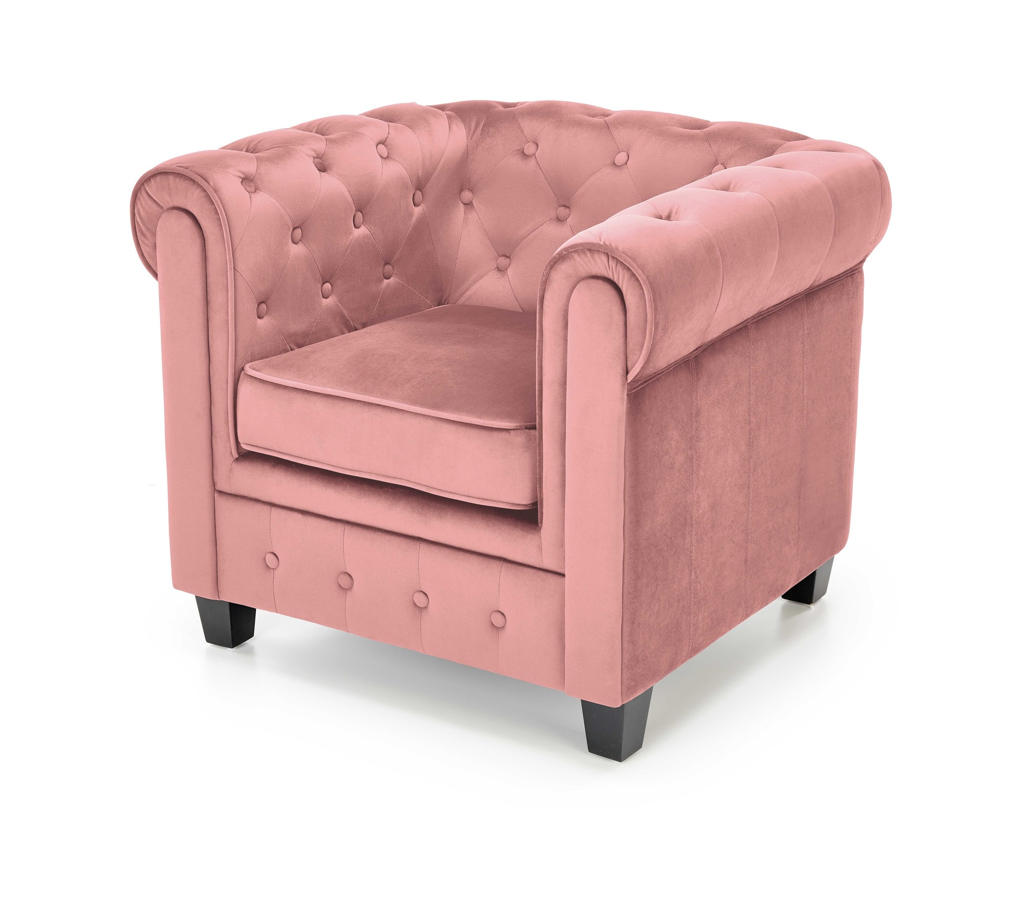 ERIKSEN  - relaxfauteuil -  62x75x73 cm - roze zwart