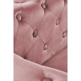 ERIKSEN - relaxfauteuil - 62x75x73 cm - roze zwart