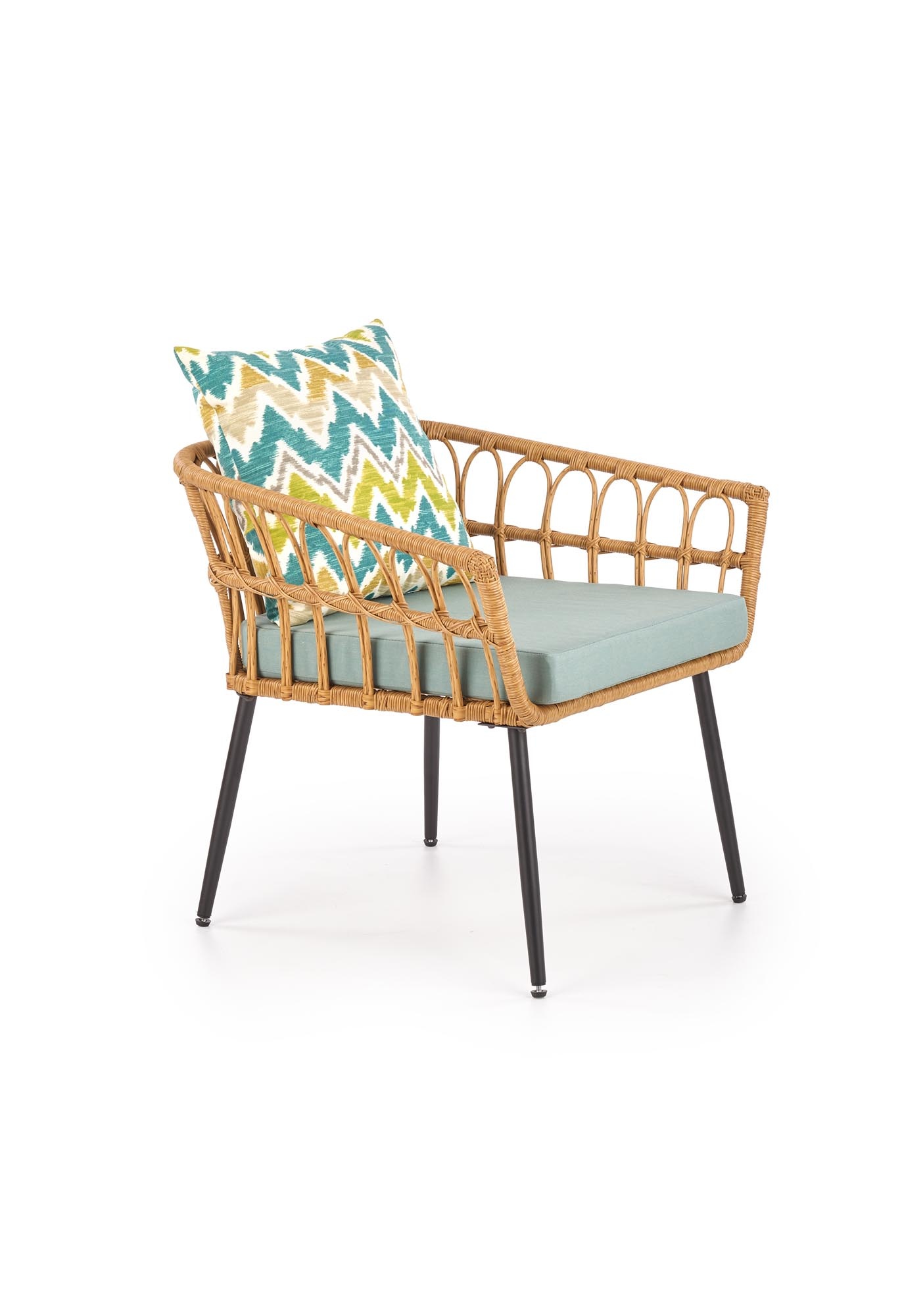 GARDENA 1S - Relaxfauteuil - synthetisch rotan - 70x58x71 cm