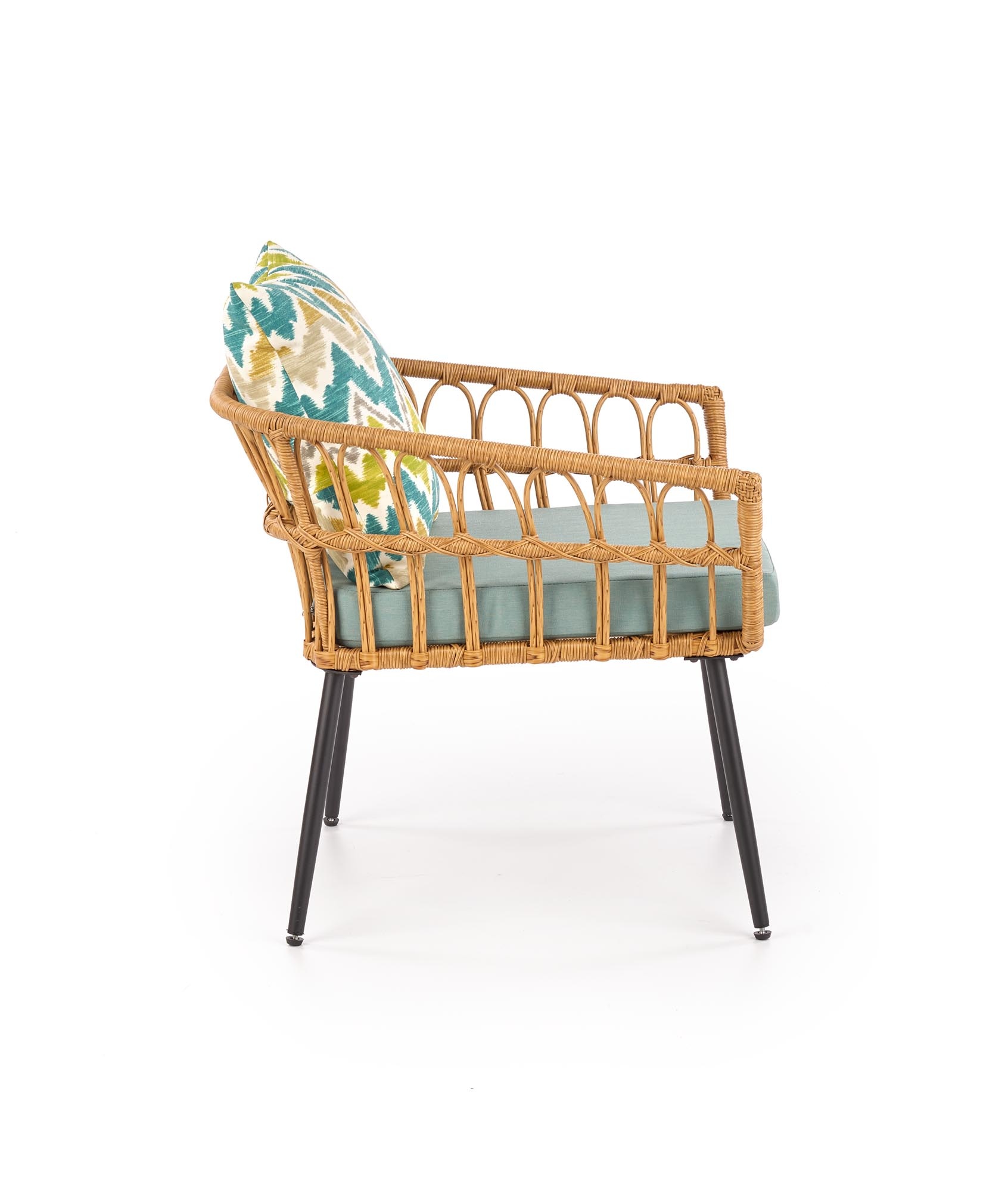 GARDENA 1S - Relaxfauteuil - synthetisch rotan - 70x58x71 cm