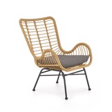 INDIANA l. - relaxfauteuil - rotan - 69x93x58 cm