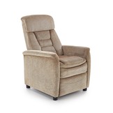 JORDAN - relaxfauteuil - uitklapbaar - beige