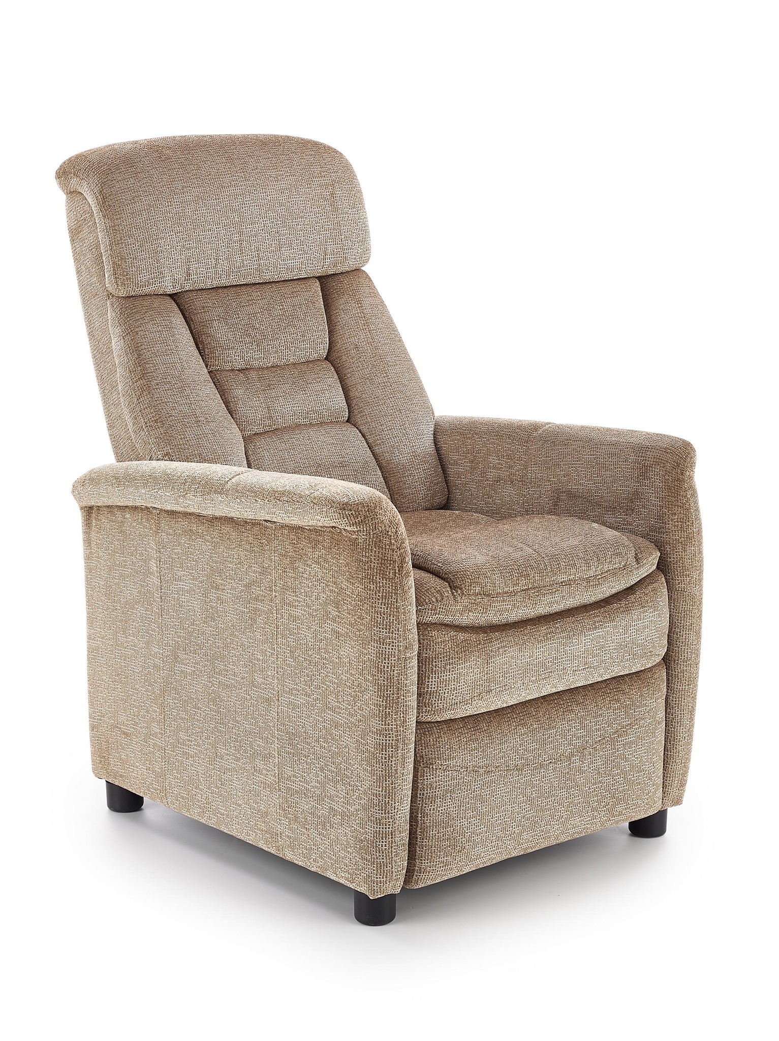 JORDAN - relaxfauteuil - uitklapbaar - beige