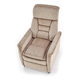JORDAN - relaxfauteuil - uitklapbaar - beige