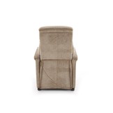 JORDAN - relaxfauteuil - uitklapbaar - beige