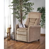 JORDAN - relaxfauteuil - uitklapbaar - beige
