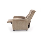 JORDAN - relaxfauteuil - uitklapbaar - beige
