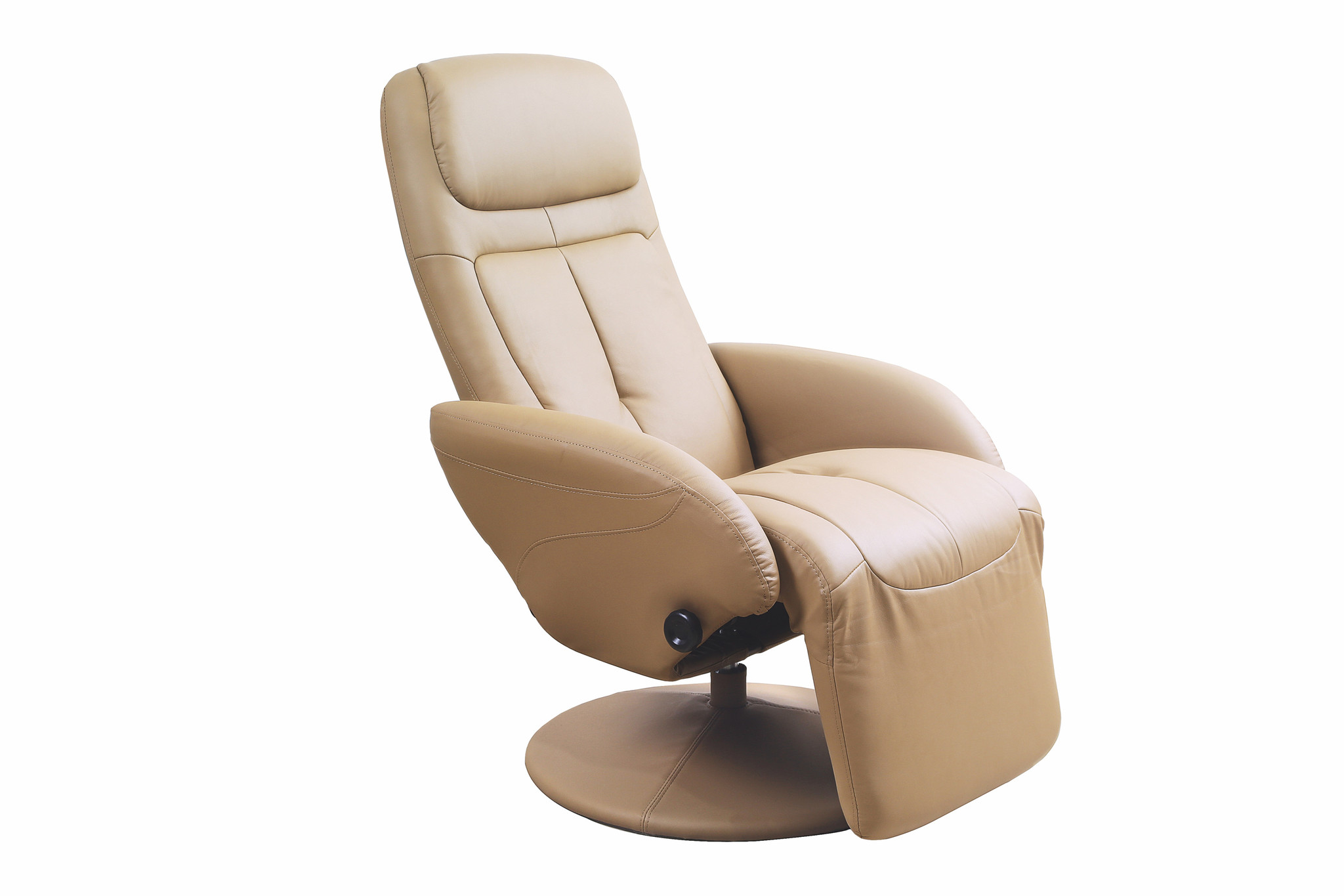 OPTIMA - relaxfauteuil - uitklapbaar - eco leer - beige