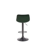 Barkruk - stof - 43x84-106x44 cm - donkergroen