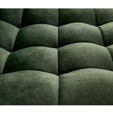 Barkruk - stof - 43x84-106x44 cm - donkergroen