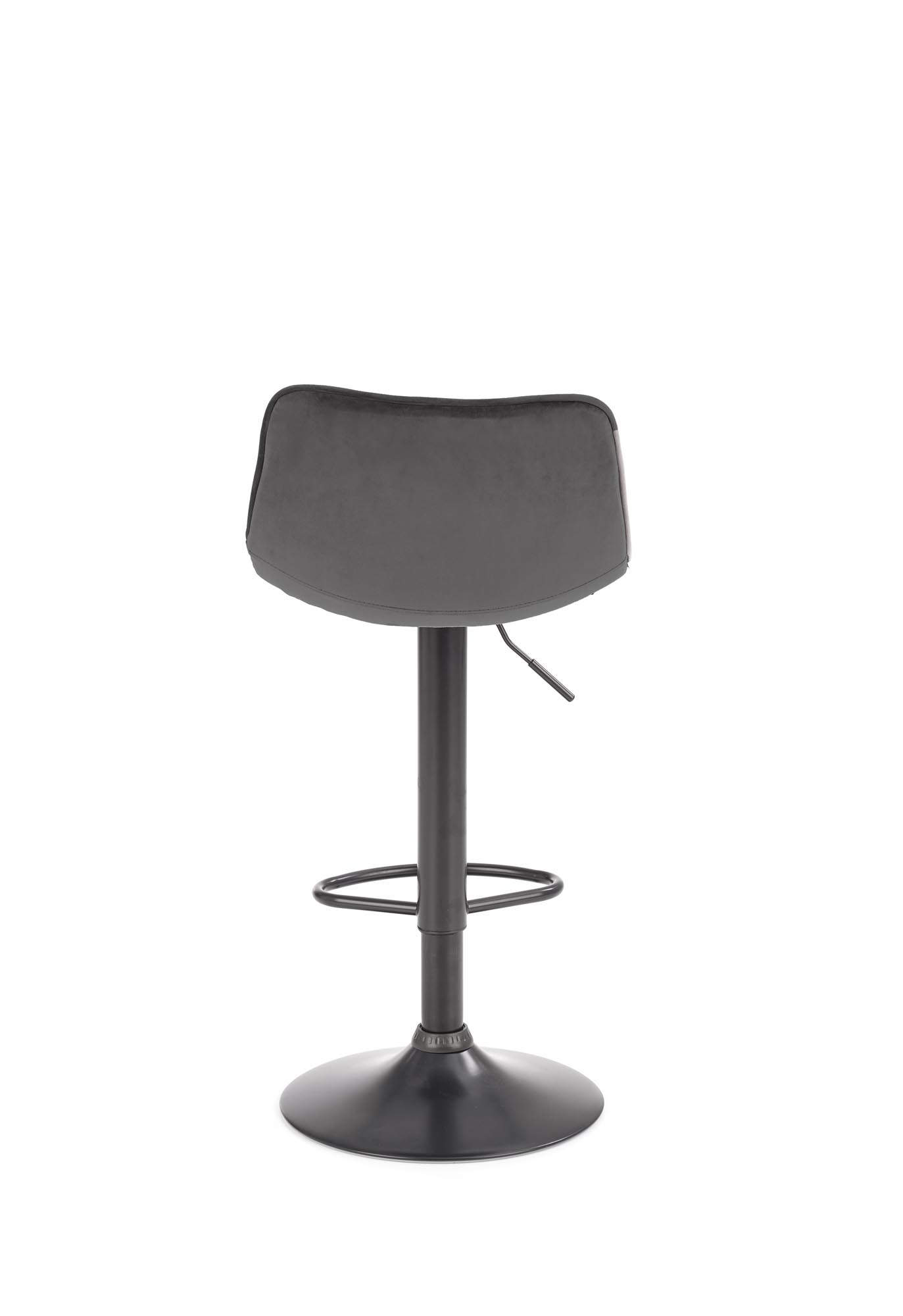 Barkruk - stof - 43x84-106x44 cm - grijs
