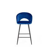 Barkruk - stof - 48x89x49 cm - donkerblauw