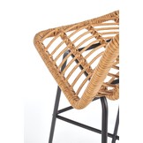 Barkruk - kunststof rotan - 47x113x57 cm