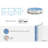 Bestway zwembad - met pomp en zwembad trap - 366x100 cm - wit