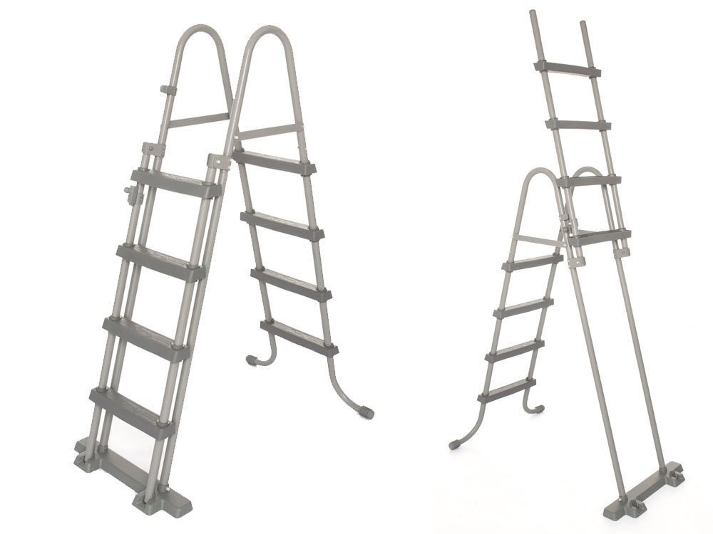 Bestway zwembad - met pomp en zwembad trap - 366x122 cm - wit