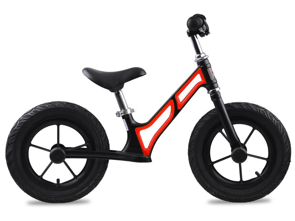 Loopfiets - 2 jaar - luchtbanden - lichtgewicht - rood, zwart