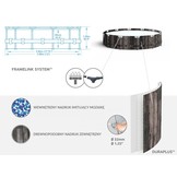 Bestway zwembad - met pomp en zwembad trap - 366x100 cm - hout