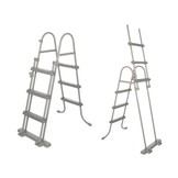 Bestway zwembad - met pomp en zwembad trap - 366x100 cm - hout