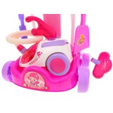 Kinder schoonmaakset - met speelgoed stofzuiger - 51 cm - roze