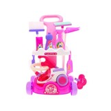 Kinder schoonmaakset - met speelgoed stofzuiger - 51 cm - roze