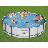 Bestway zwembad - met pomp en zwembad trap - 549x122 cm - wit