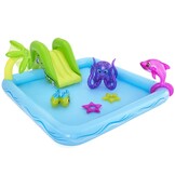 Kinderzwembad - met glijbaan - 239x206x86 cm - Bestway Aquarium