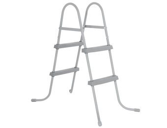 Zwembad trap - Bestway - 84 cm hoog - antislip treden - grijs