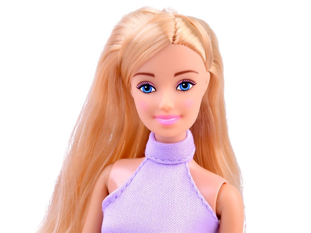 Poppenkleertjes - met kledingkast - 33x9x39cm - 33 delig - roze