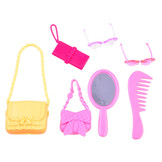 Poppenkleertjes - met kledingkast - 33x9x39cm - 33 delig - roze