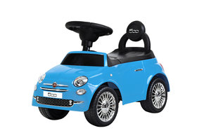Loopauto 1 jaar - Fiat 500 - met geluid - 60x28x38 cm - blauw