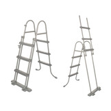 Bestway zwembad - met pomp en trap - 404x201x100 cm - rotan