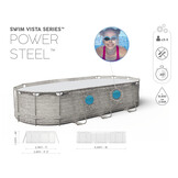 Bestway zwembad - met pomp en trap - 549x274x122 cm - stenen