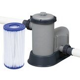 Bestway zwembad - met pomp en trap - 549x274x122 cm - stenen