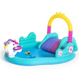 Kinderzwembad - met glijbaan - 274x198x137 cm - Bestway Unicorn