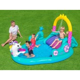 Kinderzwembad - met glijbaan - 274x198x137 cm - Bestway Unicorn