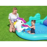 Kinderzwembad - met glijbaan - 274x198x137 cm - Bestway Unicorn
