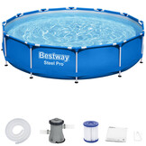 Bestway zwembad met pomp - opzetzwembad - 366x76 cm - blauw