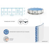 Bestway zwembad - met pomp en zwembad trap - 427x107 cm - wit