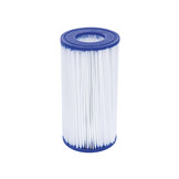 Bestway zwembad - met pomp, trap & afdekzeil - 488x122cm - hout