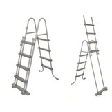 Bestway zwembad - met pomp, trap & afdekzeil - 488x122cm - hout