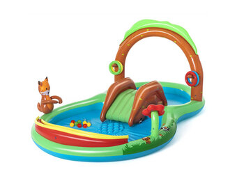 Kinderzwembad - met glijbaan - 295x199x130 cm - Bestway Forest