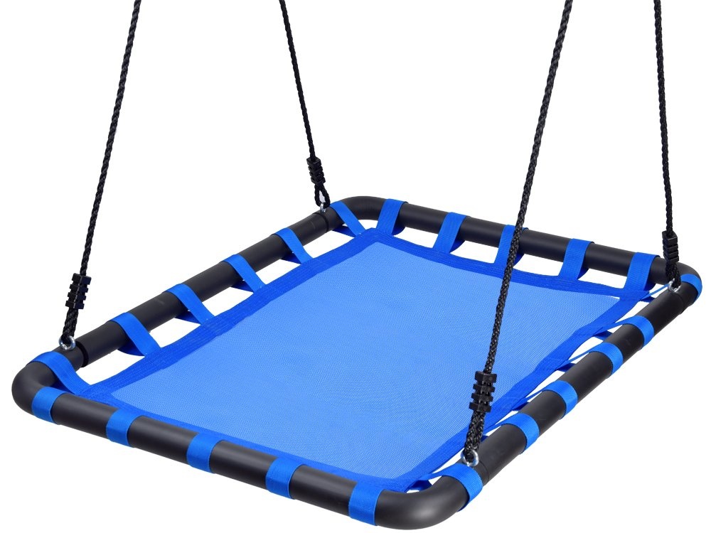 Nestschommel - grote schommel - rechthoek - 59 x 86 cm - blauw