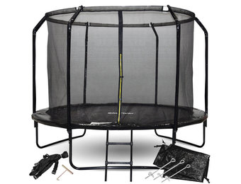 Trampoline met net - 304 cm - 10FT - tot 150 kg -  zwart