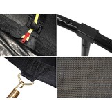 Trampoline met net - 366 cm - 12FT - tot 150 kg -  zwart