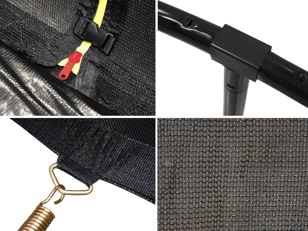 Trampoline met net - 366 cm - 12FT - tot 150 kg -  zwart