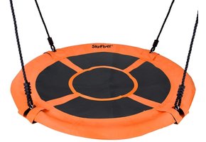Nestschommel - grote schommel - ⌀ 100 cm - tot 150 kg - oranje