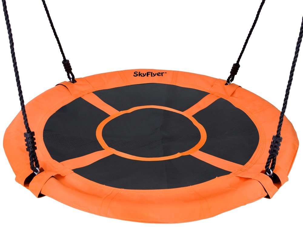 Nestschommel - grote schommel - ⌀ 100 cm - tot 150 kg - oranje