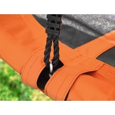 Nestschommel - grote schommel - ⌀ 100 cm - tot 150 kg - oranje