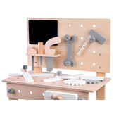 Werkbank kind - met speelgoed gereedschap - 45x26x66 cm - hout