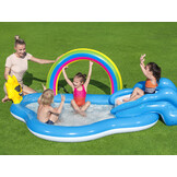 Kinderzwembad - met glijbaan - 57x145x91 cm - Bestway Rainbow'